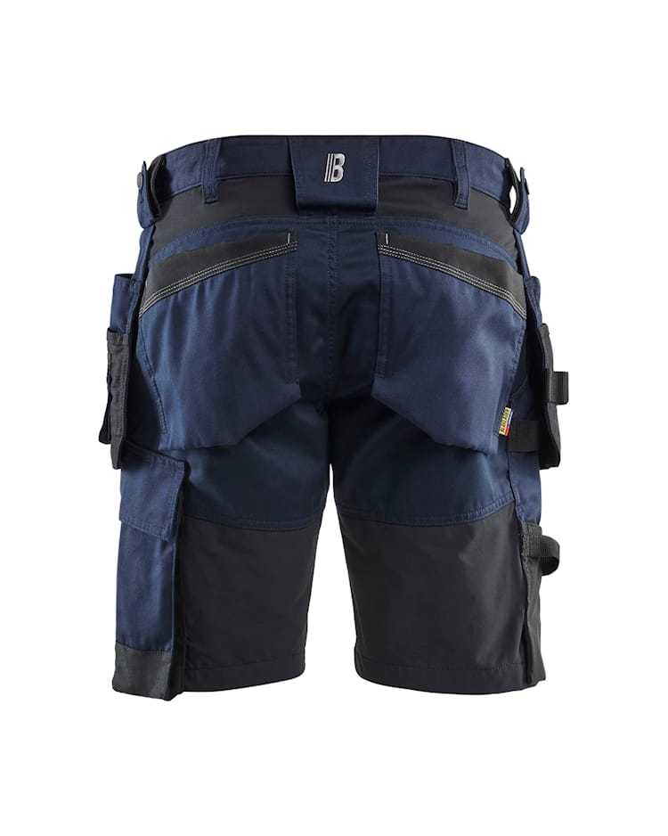 1752 2-way Stretch Short met Holsterzakken Donker Marineblauw/Zwart