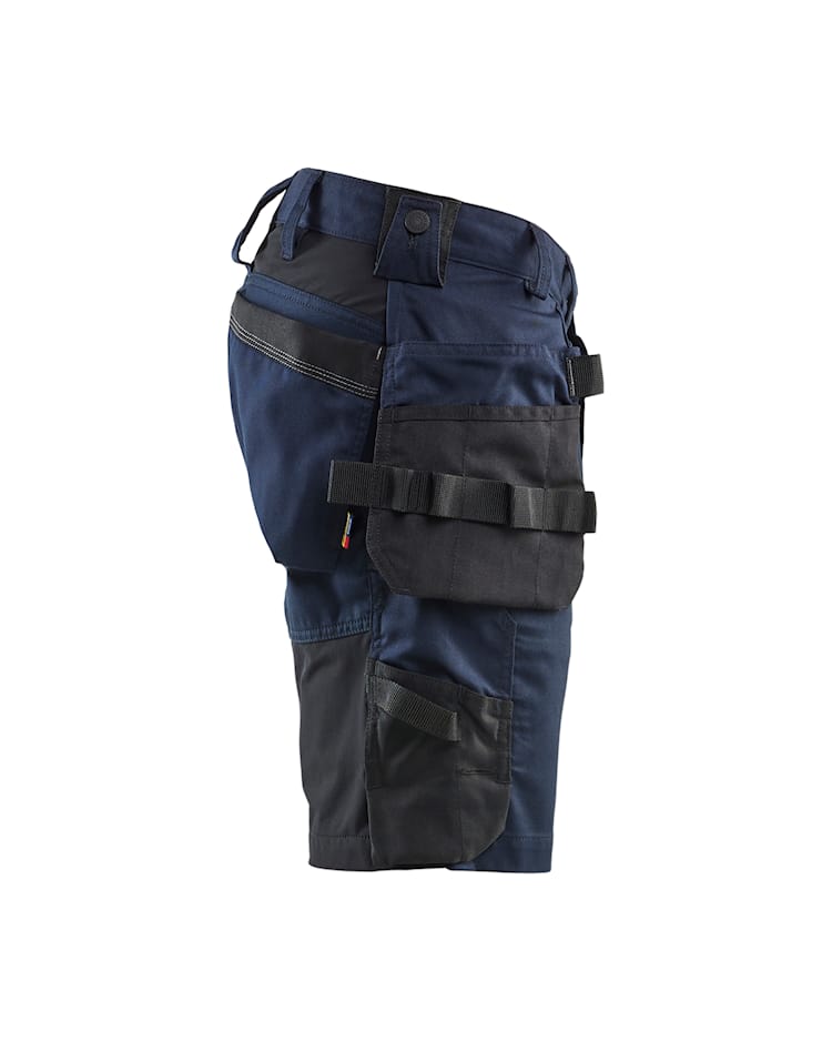 1752 2-way Stretch Short met Holsterzakken Donker Marineblauw/Zwart